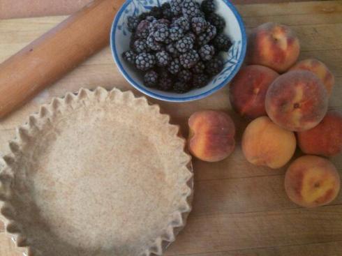 blackberry peach pie